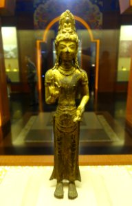 Acarya Kwan-yin, Tibet, 618-907 AD, gilt copper - Sichuan Provincial Museum - Chengdu, China - DSC04319