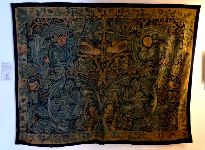 Acanthus and Vine tapestry, designed and woven by William Morris, May-September 1879 - Kelmscott Manor - Oxfordshire, England - DSC09975