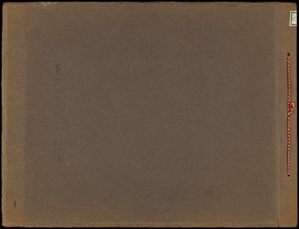 Achterkant fotoalbum, Bestanddeelnr 820 26