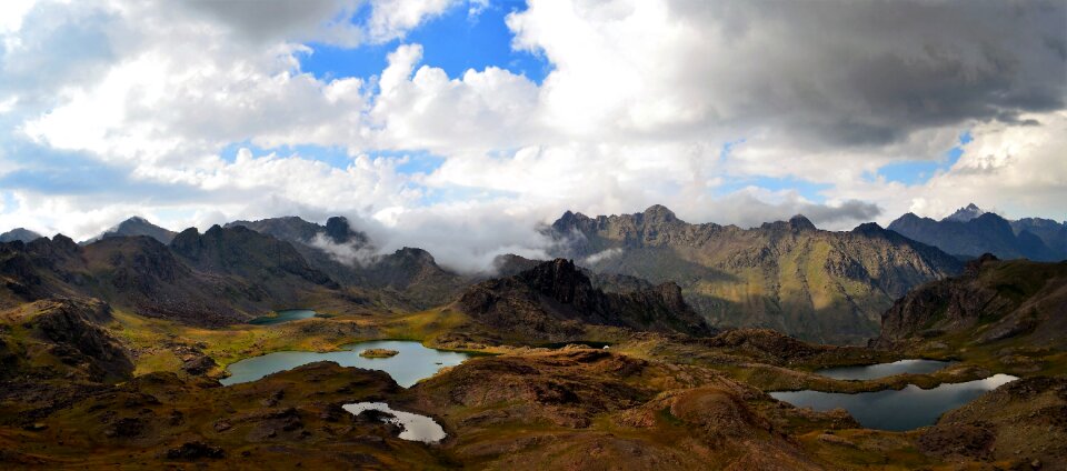 Highland clouds green photo