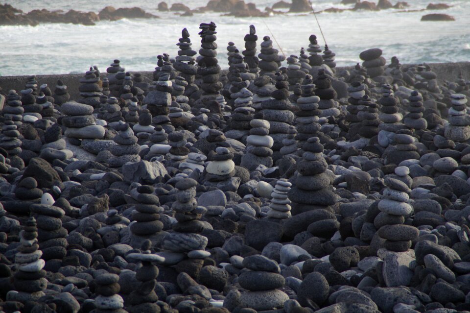 Stone towers spirituality meditation photo