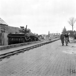 Achtergelaten Sherman-tank, Bestanddeelnr 900-5276