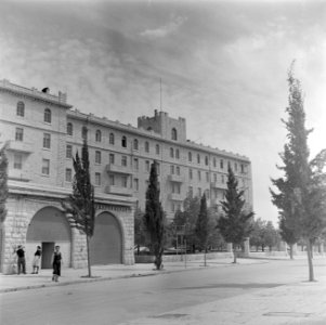 Achterkant van het King David hotel, Bestanddeelnr 255-0337