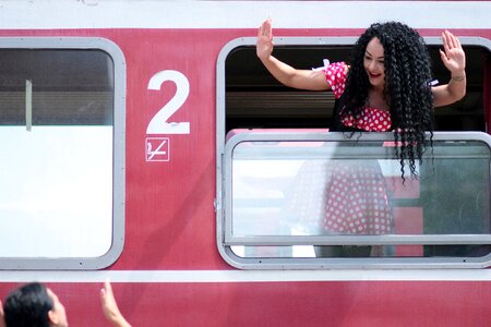 Departure goodbye red
