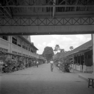 Achterzijde van Hotel der Nederlanden in Batavia, Bestanddeelnr 255-6708
