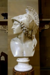 Achilles, after the antique, by George Rennie, 1826, marble - Sculpture Gallery, Chatsworth House - Derbyshire, England - DSC03517