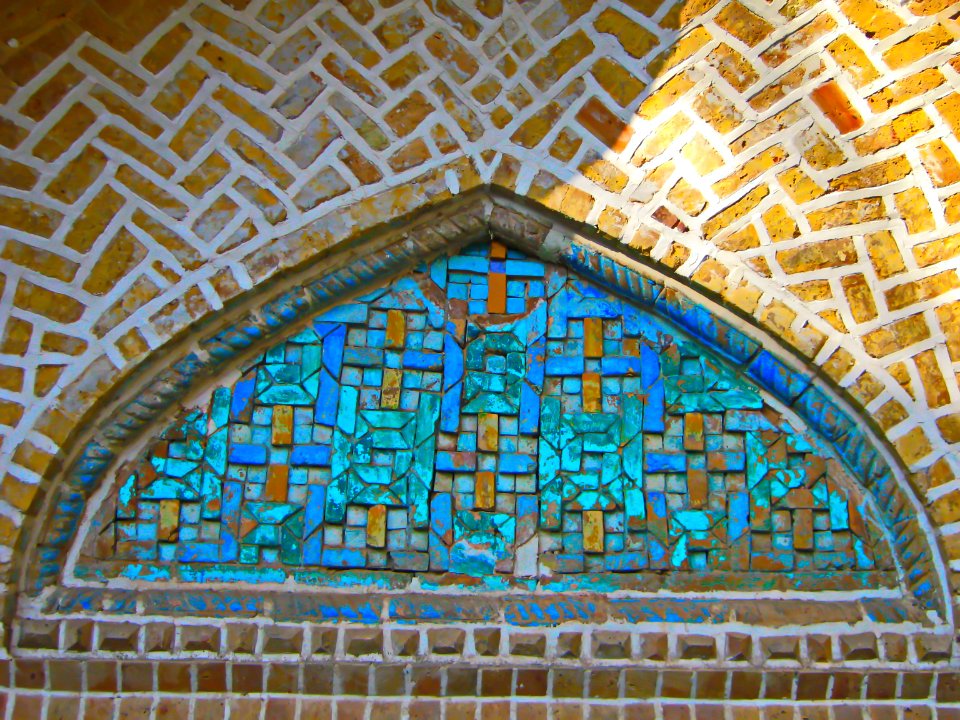 Abulfazli Mosque - tiling - portal (Edited)