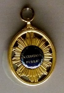 Accusateur public - Insigne du Tribunal révolutionnaire