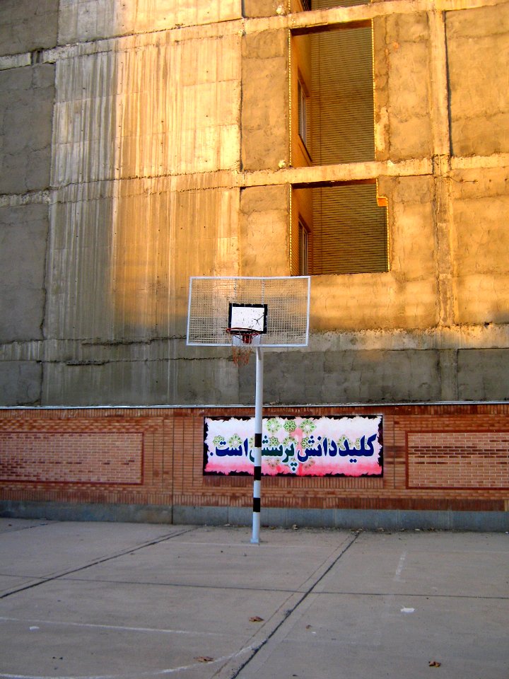 Abu Reyahan al-Biruni Middle School - Nishapur-wall painting-Basketball field 001