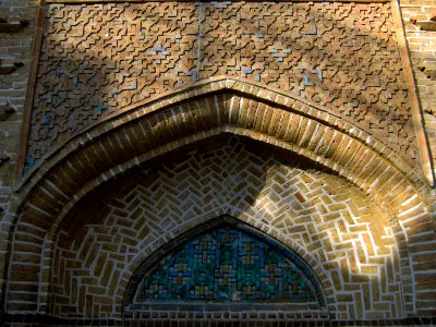 Abulfazli Tekieyeh of Nishapur(Abu al-Fadhli Takiyah Mosque of Nishapur) portal after reconstruction 5