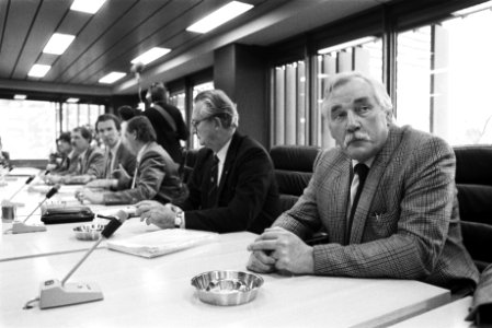AbvaKabo-voorzitter Jaap van der Scheur (r), Bestanddeelnr 932-7749