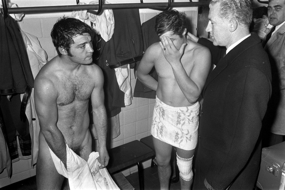 AC Milan tegen Feyenoord 1-0 Europa Cup I . Kleedkamer, Bestanddeelnr 922-9647