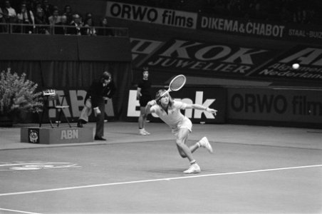 ABN-wereldtennistoernooi in Rotterdam Bjorn Borg in actie, Bestanddeelnr 927-7840
