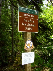 AcadiaNationalParkSign