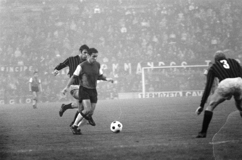 AC Milan tegen Feyenoord 1-0 Europa Cup I . Spelmoment, Bestanddeelnr 922-9634