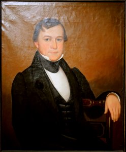 Abraham Prescott Jr. by Calvin Balis, 1842, oil on canvas - Peabody Essex Museum - DSC07603