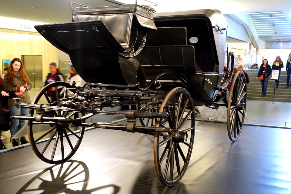 Abraham Lincoln's carriage (barouche), c. 1860-1865, on loan from the Studebaker National Museum, view 3 - National Museum of American History - DSC00344