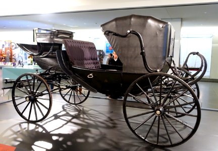 Abraham Lincoln's carriage (barouche), c. 1860-1865, on loan from the Studebaker National Museum, view 2 - National Museum of American History - DSC00334