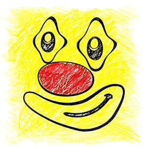 Drawing colorful funny