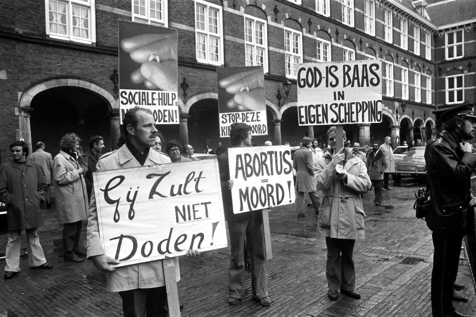Abortus-demonstratie op Binnenhof, Bestanddeelnr 927-5499