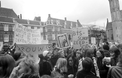 Abortus-demonstratie op Binnenhof, Bestanddeelnr 927-5500