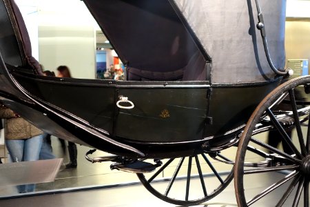 Abraham Lincoln's carriage (barouche), c. 1860-1865, on loan from the Studebaker National Museum, view 5 - National Museum of American History - DSC00342