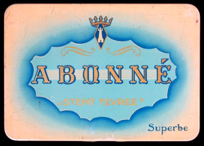 Abonné Superbe sigarenblikje