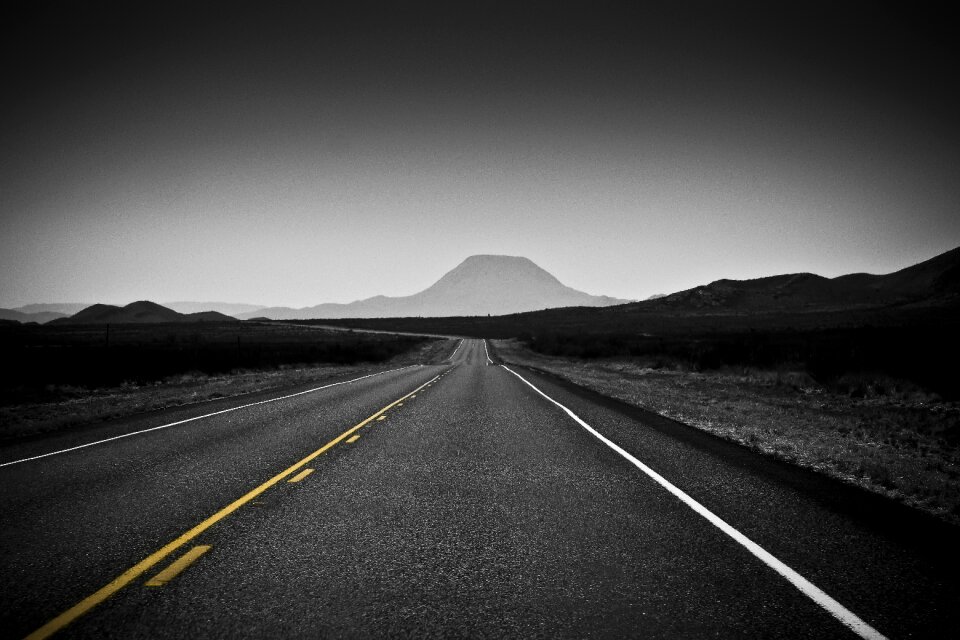 Texas backroads gray desert