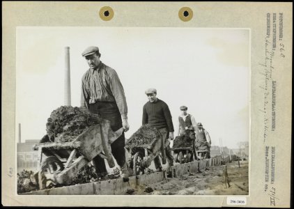 Aanleg van de aansluiting van de snelweg Den Haag-Rotterdam, Bestanddeelnr 256-2416