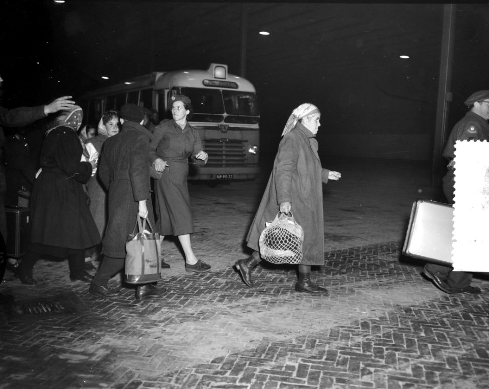 Aankomst Rode Kruistrein met Hongaren te Utrecht Opvang in Jaarbeurs, Bestanddeelnr 908-1432