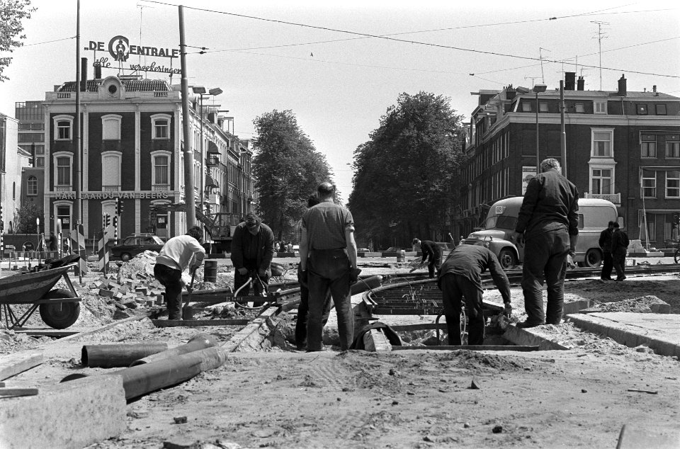 Aanleg van de tramrails, Bestanddeelnr 925-6006