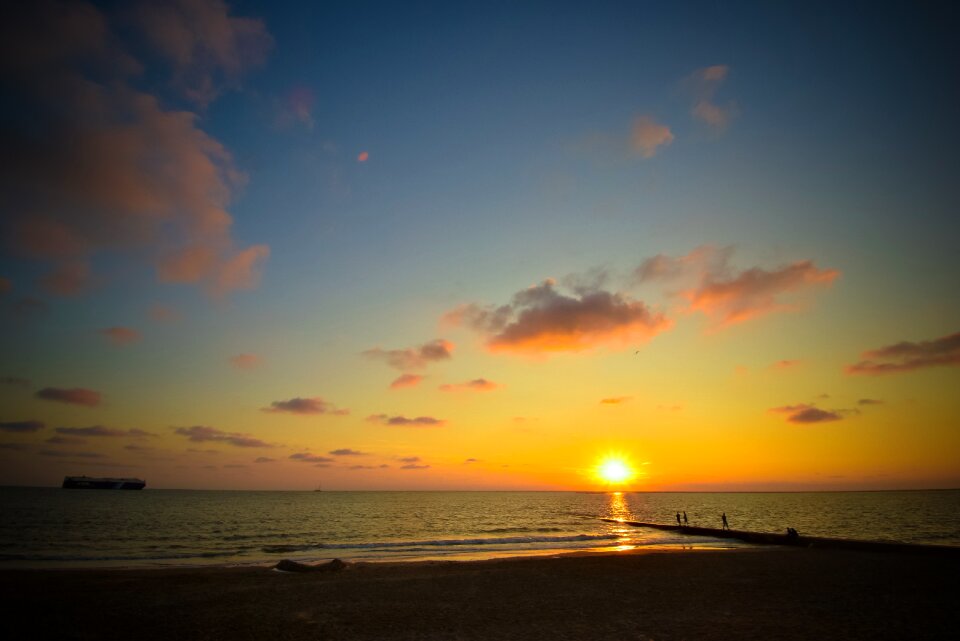 Sunset sky afterglow