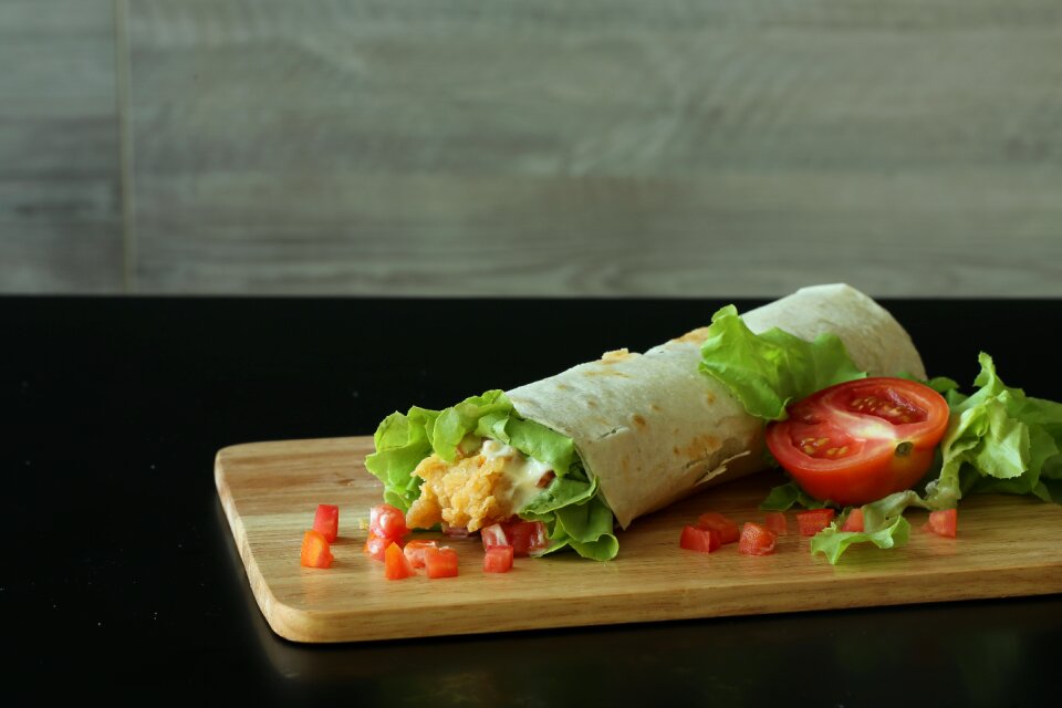Chicken wrap food