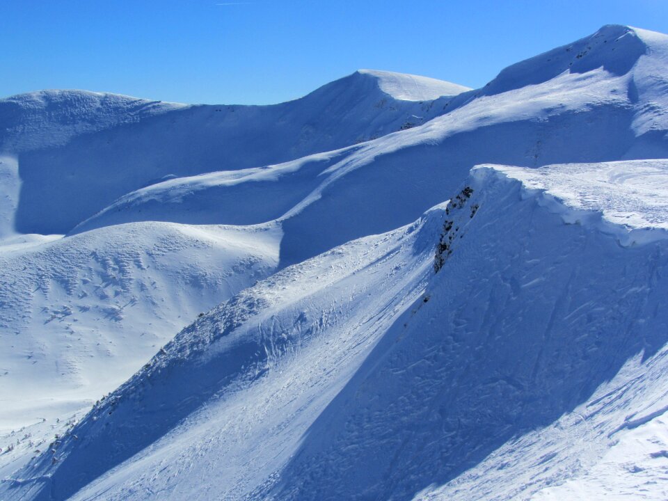 Winter snow the carpathians