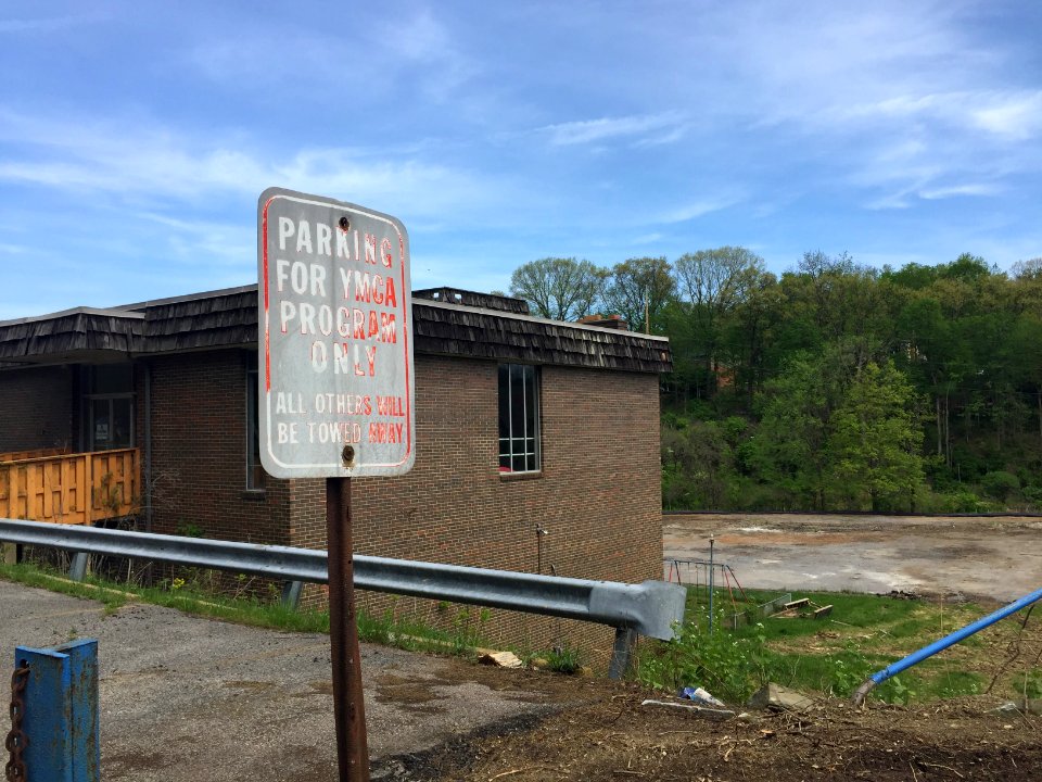 Abandoned YMCA sign, Upper St. Clair, Pennsylvania, 5-2-2021