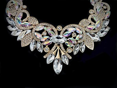Crystal jewelry fashion photo
