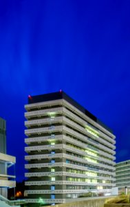 A-Bau (Chemie) Uni Tübingen blaue Stunde