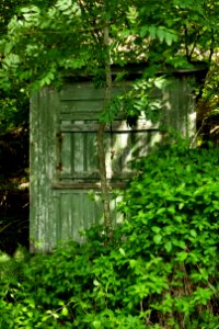 Abandoned shack at Govik harbor photo