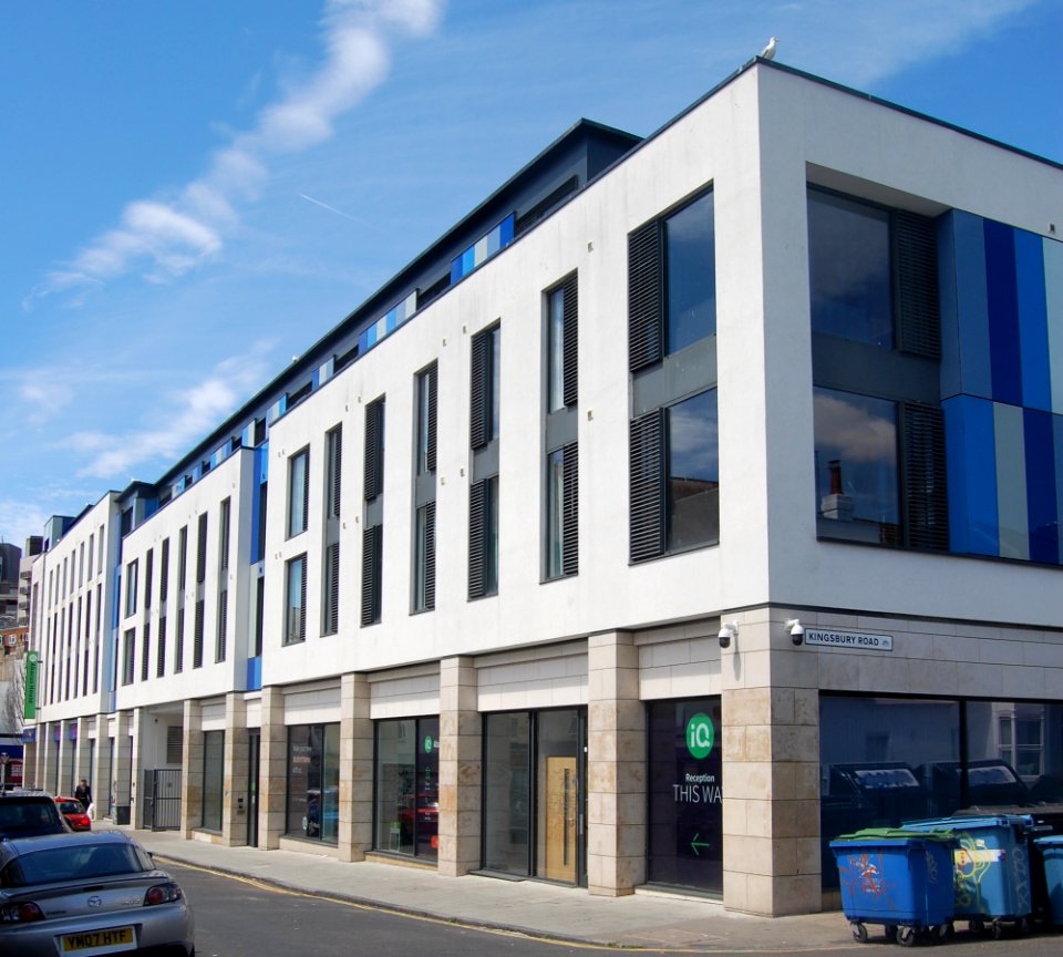 Abacus House (iQ Student Accommodation), 6–11 Baker Street, Brighton (July 2019)