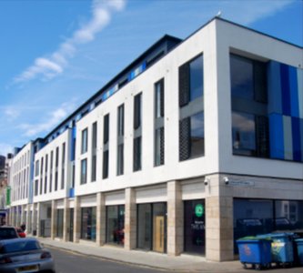 Abacus House (iQ Student Accommodation), 6–11 Baker Street, Brighton (July 2019)