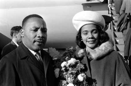 Aankomsten, mensenrechten, Scott-King, Coretta, Bestanddeelnr 918-3369