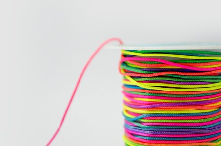 Craft sewing rainbow photo
