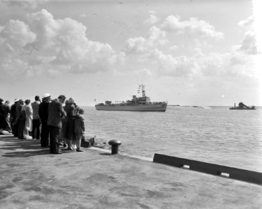 Aankomst Willem van der Zaan uit Antillen in Den Helder, Bestanddeelnr 907-9181