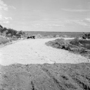 Aanleg en verbeteren van wegen, dijken en spaarbekken, cementstabilisatie, cemen, Bestanddeelnr 161-0402