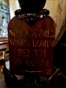 Amplepuis - Église Saint Pothin - Chaire - Dix commandements de Dieu (02)