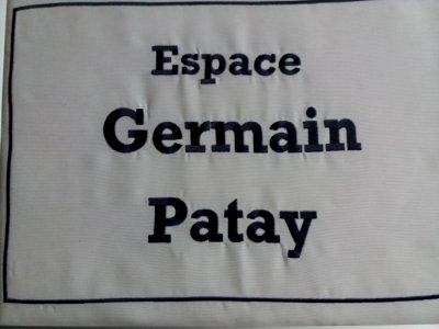 Amplepuis - Musée Barthélemy Thimonnier - Espace Germain Patay - Inscription en tissu