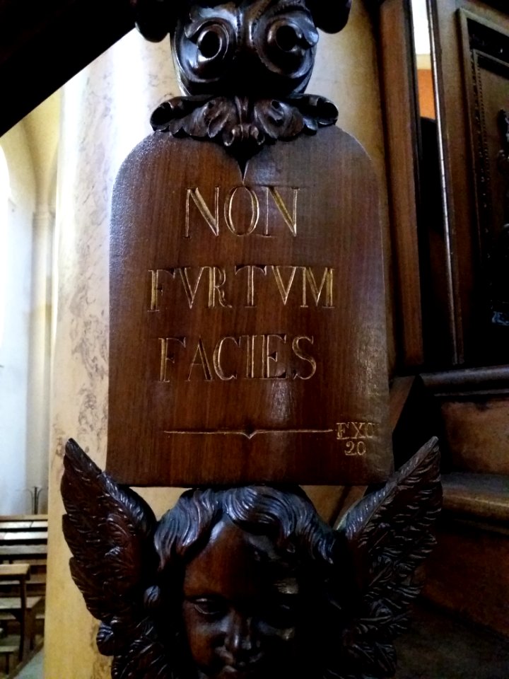 Amplepuis - Église Saint Pothin - Chaire - Dix commandements de Dieu (07)