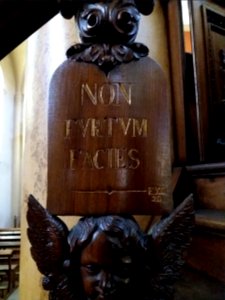 Amplepuis - Église Saint Pothin - Chaire - Dix commandements de Dieu (07)