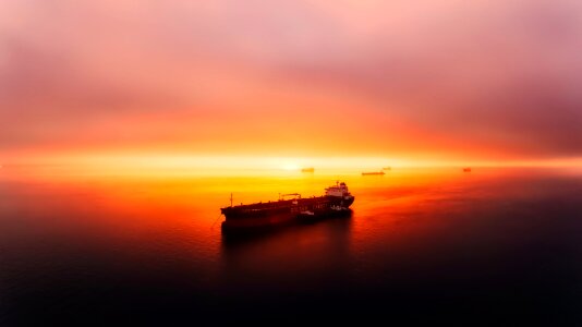 Beautiful ship sea photo