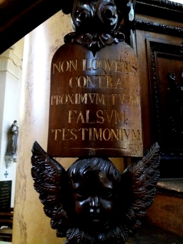 Amplepuis - Église Saint Pothin - Chaire - Dix commandements de Dieu (08)